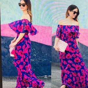 Donna Morgan off the shoulder maxi dress